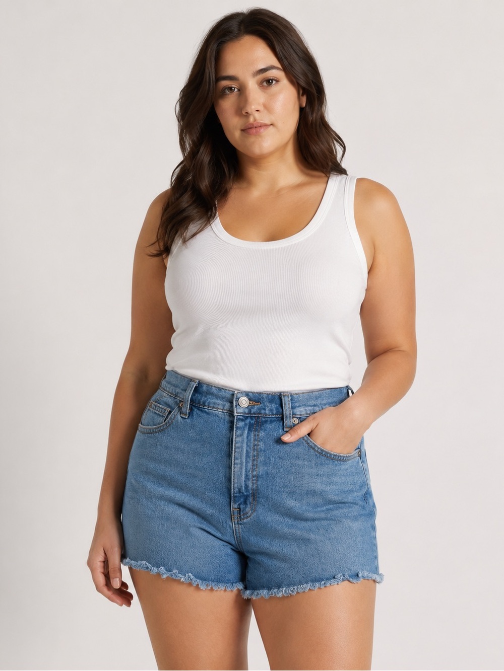 Sofia Jeans by Sofia Vergara Women’s High Rise Cutoff Denim Shorts Size 2